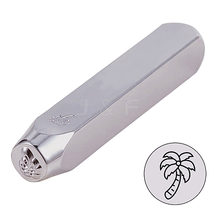 Iron Metal Stamps AJEW-BC0005-54L-1