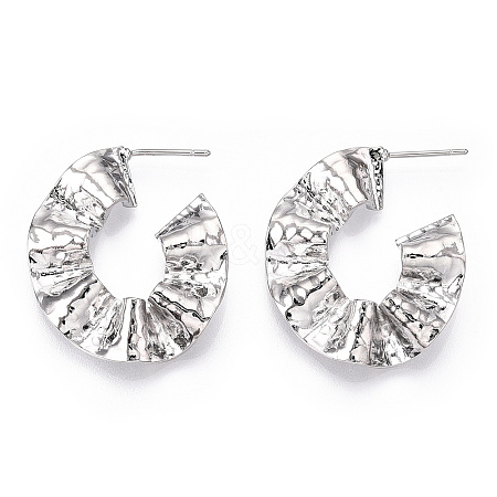Brass Earring EJEW-P268-02P-1