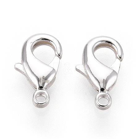 Brass Lobster Claw Clasps KK-YW0004-01B-S-1