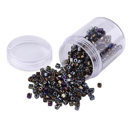 Plated Glass Seed Beads SEED-JP0002-C02-1