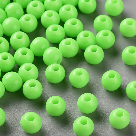 Opaque Acrylic Beads X-MACR-S370-C6mm-A30-1