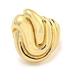 Rack Plating Brass Open Cuff Ring for Women Men RJEW-C082-08G-2