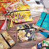 10Pcs 10 Colors Retro Square Cloth Zipper Pouches ABAG-PH0001-31-5