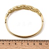 304 Stainless Steel Crystal Rhinestone Twisted Chain Hinged Cuff Bangles for Women SA-CBA61B8-09G-5