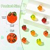8Pcs 4 Colors Handmade Lampwork Beads LAMP-CJ0002-71-2