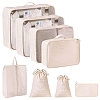 8Pcs Polyester Travel Toiletry Bags ABAG-WH0046-118A-1