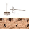 Brass Stud Earring Findings KK-D378-06P-3