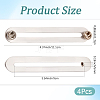 4Pcs 304 Stainless Steel & Brass Brooches JEWB-CP00001-2