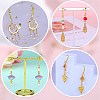 20Pcs Brass Micro Pave Clear Cubic Zirconia Earring Hooks ZIRC-SZ0005-08-6