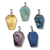 Natural Mixed Stone Pendants G-G004-06A-M02-1