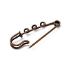 Iron Brooch Findings KK-Q491-R-2