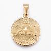 Real 18K Gold Plated 304 Stainless Steel Pendants STAS-H372-01A-1