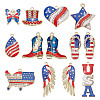 26Pcs 13 Styles Independence Day Theme Alloy Enamel Pendants ENAM-AR0001-88-1