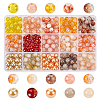   300Pcs 15 Style Crackle Glass Beads DIY-PH0021-56-1