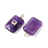 Natural Amethyst Pendants LS-G-I391-03G-10-2