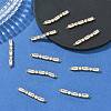 SHEGRACE Brass Pave Clear Cubic Zirconia Connector Charms XGRQ3P965-641G-4