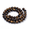 Natural Tiger Eye Beads Strands X-G-S259-21-6mm-2