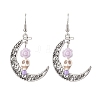 Halloween Alloy Synthetic Turquoise Dangle Earrings EJEW-JE05844-02-1