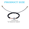 1Pc Sport Theme Acylic & Alloy Braided Bead Bracelets BJEW-LP0003-23D-2
