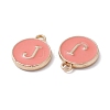 (Defective Closeout Sale Border damaged) Golden Plated Alloy Enamel Charms ENAM-XCP0001-20J-3