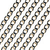 2m Aluminium Two Tone Rhombus Link Chains CHA-TA0001-41BG-3