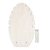 Leaf Shape MDF & Iron Pendant Necklace Jewely Display Stands NDIS-G008-02A-02-2