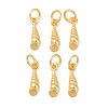 925 Sterling Silver Shell Shape Charms STER-I023-01G-04-1