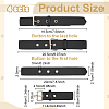 PU Imitation Leather Buckles BUTT-WH0027-46P-02-2