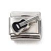 Guitar 304 Stainless Steel Enamel Connector Charms STAS-L023-007A-1