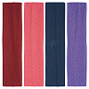 8Pcs 4 Colors Milk Silk Cloth Hair Bands OHAR-TAD0001-01A-1