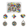 12Pcs 6 Style Zinc Alloy Enamel Pendants FIND-TA0001-63-8