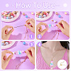 4Pcs Brass Round Ball Cable Chain Necklace Making NJEW-TAC0019-5