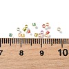 Transparent Colours Rainbow Glass Cylinder Seed Beads GLAA-P073-04-3