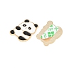 Animal Alloy Enamel Cabochons AL-CBA1A6F-01KCG-A-2