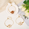 5Pcs Adjustable Braided Brass Macrame Pouch Cable Chain Slider Bracelet Making BJEW-BBC0001-17A-5