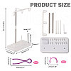 Fingerinspire 2 Sets Plastic & Stainless Steel & Iron Adjustable Embroidery Floss Bobbin Rack DIY-FG0004-83-3