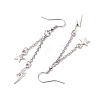 304 Stainless Steel Dangle Earrings EJEW-JE06048-01-4