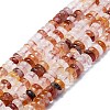 Natural Red Hematoid Quartz/Ferruginous Quartz Beads Strands G-K245-B07-02-1