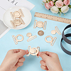 6 Sets Zinc Alloy Side Release Buckles FIND-BC0019-63LG-3