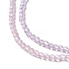 Transparent Gradient Color Glass Beads Strands GLAA-H021-01A-06-3