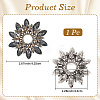 Flower Alloy Rhinestone Brooches for Backpack Clothes JEWB-WH20011-02B-2