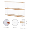2-Tier Transparent Acrylic Toys Action Figures Display Boxs ODIS-WH0063-01-6