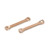 Ion Plating(IP) 304 Stainless Steel Connector Charms STAS-Q323-06B-RG-2