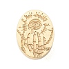 Golden Tone Wax Seal Brass Stamp Heads AJEW-U008-01G-09-2