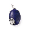 Natural Lapis Lazuli Pendants G-C235-03N-RS-2