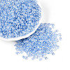Transparent Colours Luster Glass Seed Beads SEED-N008-09A-1