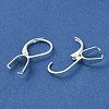 Ion Plating(IP)  304 Stainless Steel Leverback Earring Findings STAS-U025-01S-02-2