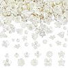 360Pcs 11 Styles ABS Plastic Imitation Pearl Bead Caps OACR-DC0001-30-1
