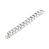 Brass Clear Horse Eye Cubic Zirconia Links Connectors ZIRC-G170-21P-3