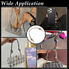 2Pcs Glass Rhinestone Rubber Cord Bag Handles FIND-PH0059-68A-5